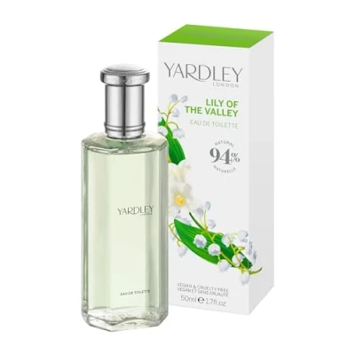 Afbeelding van Yardley London Lily of the Valley Eau de Toilette, bloemengeur voor dames met peer en fresia noten, delicate leliegeur dames, 50 ml