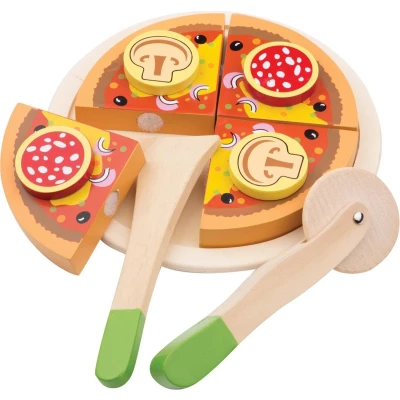 Afbeelding van New Classic Toys Speelgoed Pizza Set Salami