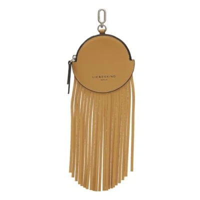 Afbeelding van LIEBESKIND BERLIN Leren Utensil zak Francis Pendant Round Lentil Geel