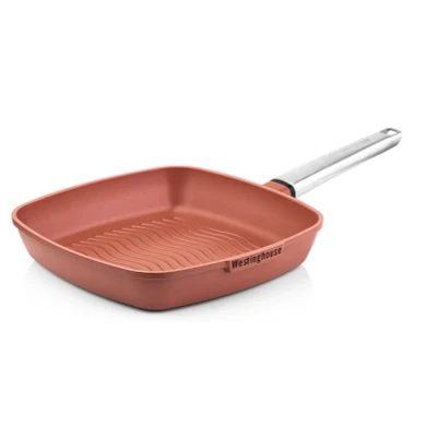 Afbeelding van Westinghouse Grillpan Performance Rebel Red 28 x cm Standaard anti aanbaklaag