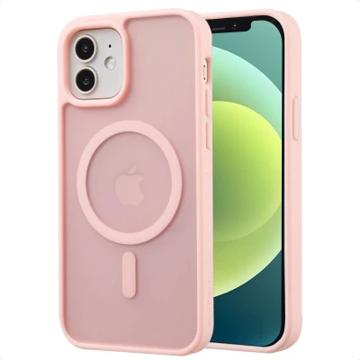 Afbeelding van imoshion Hoesje Geschikt voor iPhone 12 / Pro Color Guard Backcover MagSafe Lichtroze