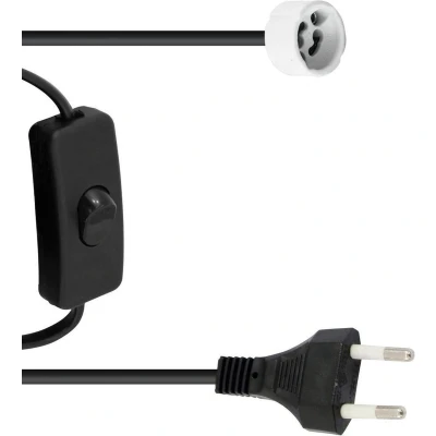 Afbeelding van Eurolite GU 10 Socket Stroomkabel Voedingskabel , Plug, Switch