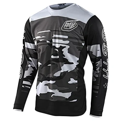 Afbeelding van Fietsshirt voor heren, jersey, lange mouwen, MTB, motorcross, sneldrogend