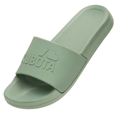 Afbeelding van Kubota badslippers voor dames en heren, sauna, strand bad, douche, antislip, waterdichte badslippers, Lichtgroen wolk, 41 EU