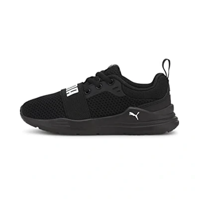 Afbeelding van PUMA Wired Run Ps Hardloopschoenen voor kinderen, uniseks, zwart.