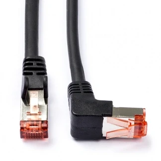 Afbeelding van Netwerkkabel Cat6 SF/UTP 3 meter (100% koper, 1x Haaks)