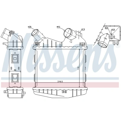 Afbeelding van Nissens Interkoeler 96499