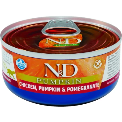 Afbeelding van FARMINA N&amp;D CAT CHICKEN &amp; PUMPKIN POMEGRANATE 80g