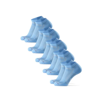 Afbeelding van Danish Endurance LONG Distance Running Lowcut 5 PACK Enkelsokken, Maat: 43 47, Light blue