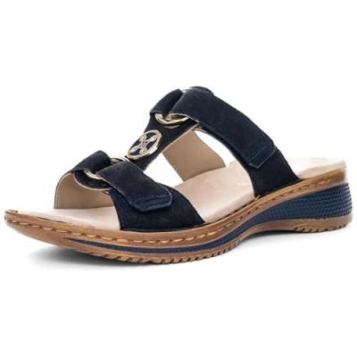 Afbeelding van Ara 1229003 Dames slippers Kleur: Blauw Maat: 37