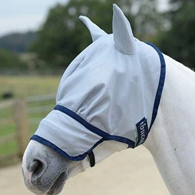 Image de Bucas Buzz Off Masque Anti Mouches Extended Nose Bleu M