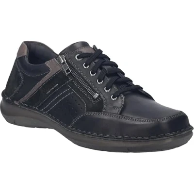 Afbeelding van Josef Seibel NEW Anvers kombi Sportieve veterschoenen, Heren, Maat: 39, Schwarz Leer