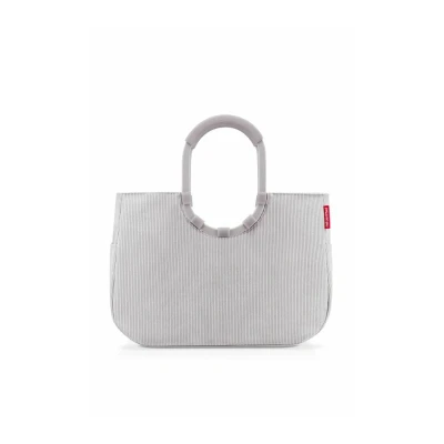 Afbeelding van reisenthel loopshopper L Sac solide avec compartiments pratiques en bouteilles PET recyclées Design charmant et imperméable doré, Cord Grey,
