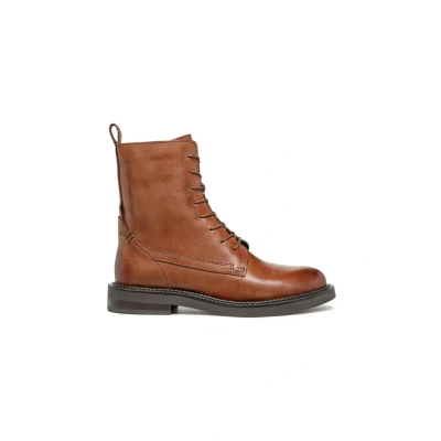 Afbeelding van Geox Serilda Veterboots, Dames, Maat: 39.5, Light brown Leer