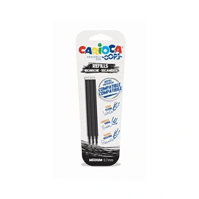 Afbeelding van Carioca Oops navulling, medium, zwart, blister van 3 stuks