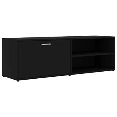 Afbeelding van Tv meubel 120x34x37 cm bewerkt hout zwart