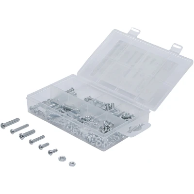 Afbeelding van BGS Assortiment moeren en schroeven M4 M5, 126 delig