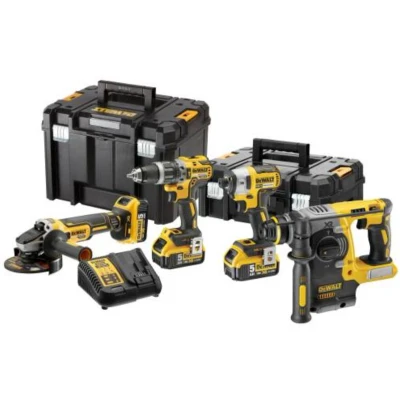 Afbeelding van DeWalt DCK422P3T accu set DCD796 + DCF887 DCG405 en DCH273 in T Stak koffers 18v 5.0Ah Li ion