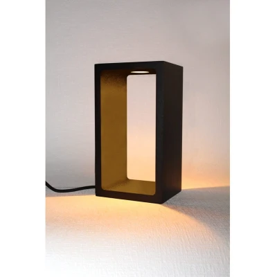 Afbeelding van Artdelight Tafellamp Corridor H 18 cm B 10 zwart
