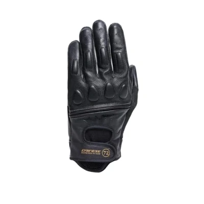 Afbeelding van DAINESE Blackjack 2 handschoenen, leren motorhandschoenen, vintage stijl, heren, zwart/zwart, XL