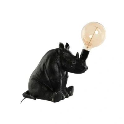 Afbeelding van Bureaulamp Home ESPRIT Zwart Hars 50 W 220 V 35 x 21,7 29 cm