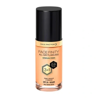 Afbeelding van Max Factor Facefinity All Day Flawless 3 in 1 30H Airbrush Finish Foundation W62 Warm Beige