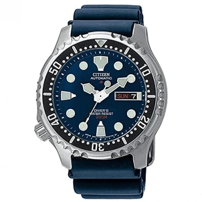 Afbeelding van Citizen Promaster Diver 200 m automatisch NY0040 17L polshorloge voor heren, blauw/blauw, armband, armband