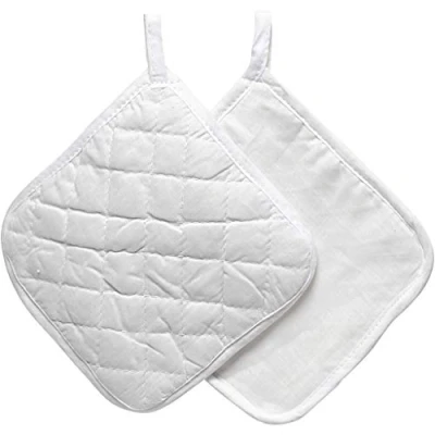 Afbeelding van Pannenlappen Creotime 20x20cm wit