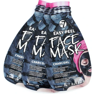 Afbeelding van W7 Easy Peel Off Charcoal Face Masker (3 Stuks)
