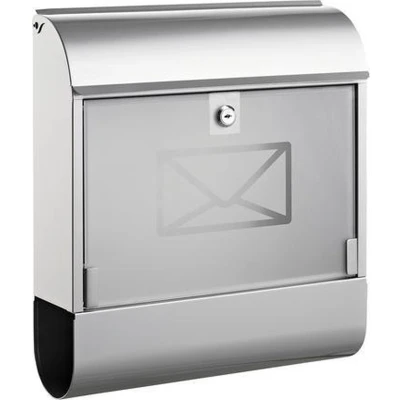 Afbeelding van Alco Al 8608 Brievenbus Zilver Met Slot 360X400X110Mm