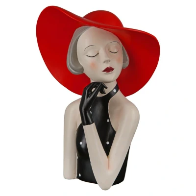 Afbeelding van Gilde Dame met Rode Hoed