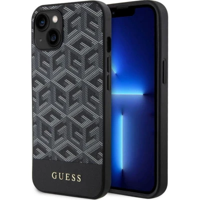 Afbeelding van Guess G Cube Back Case (MagSafe Compatible) Geschikt voor Apple iPhone 14 (6.1&quot;) Zwart