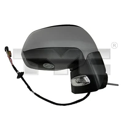 Afbeelding van Buitenspiegel Tyc 326 0107 rechts Met grondlaag voor elek. spiegelverstelling, Bol vormig, Te verwarmen, Elektrisch inklapbaar, temperatuursensor