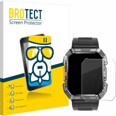 Afbeelding van BROTECT Schutzglas Schutzfolie Displayschutz Display Schutz Glas Folie klar, Smartwatch beschermfolie, Transparant