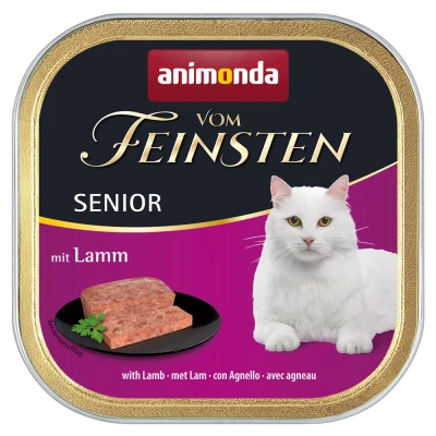 Afbeelding van 6x100g Senior met Lam animonda Vom Feinsten Kattenvoer