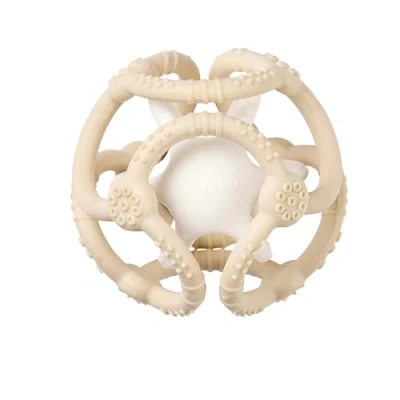 Afbeelding van Nattou SILICONE Set Ballen 9 cm Klei/Wit