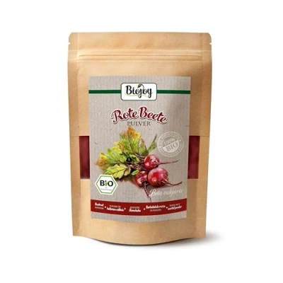Image de Biojoy Poudre de betterave rouge BIO (250 g), naturelle et pure (Beta vulgaris)