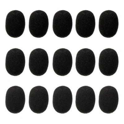 Afbeelding van Revers Mini koptelefoon voor microfoon, voorruit, schuimrubberen afdekking, 15 stuks