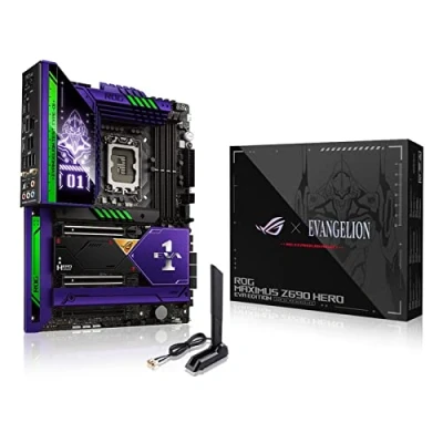 Afbeelding van ASUS ROG Maximus Z690 Hero EVA Edition Intel LGA 1700 ATX moederbord (20+1 voedingsfasen, DDR5, 5X M.2, USB 3.2 Gen 2x2, 2X Thunderbolt 4, PCIe 5.0, WLAN 6E, Aura Sync RGB)