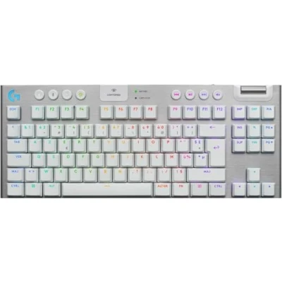 Image de Logitech G915 X Clavier LIGHTSPEED TKL backlit sans fil Bluetooth 5.0, 2.4 GHz, USB QWERTY International US commutateur : GL Tactile noir