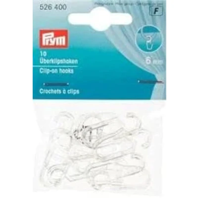 Afbeelding van Prym 10 stuks cliphaken 6 mm transparant