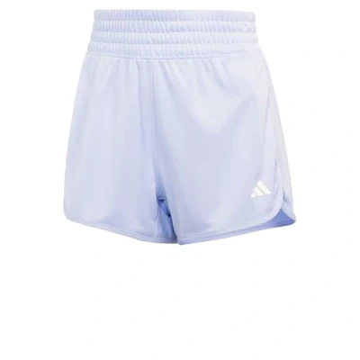 Afbeelding van adidas Performance Pacer Essentials HIGH RISE Korte broeken Powder yellow white, Dames, Maat: Lx3&quot;, white