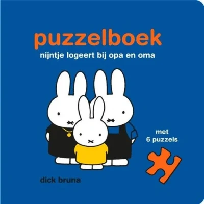 Afbeelding van Dick bruna puzzelboek nijntje logeert bij opa en oma