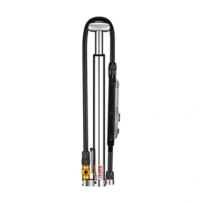 Afbeelding van Lezyne CNC Micro Floor Drive Digital HPG Mini Pomp, zilver/zwart