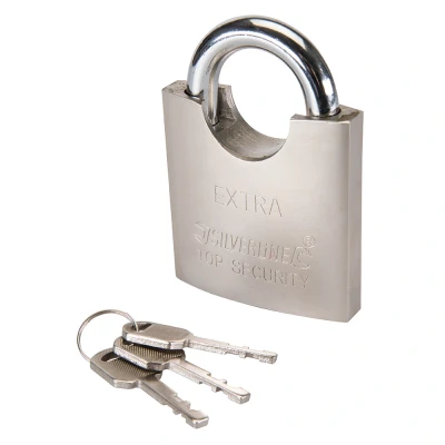 Afbeelding van Silverline Hangslot Gehuld 70 mm Inclusief 3 Sleutels
