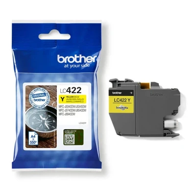 Image de Brother Lc422y 550 Pages Jaune