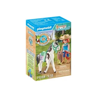 Afbeelding van Playmobil Horses of Waterfall Ellie &amp; Sawdust met Westernoefening 71358