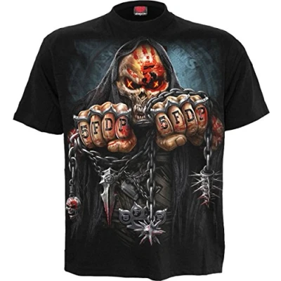 Afbeelding van Spiral 5Fdp Game Over T shirt zwart, zwart.