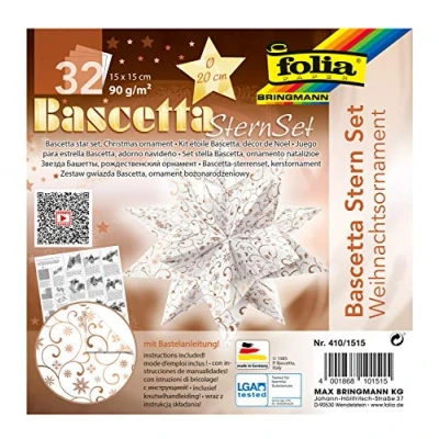 Afbeelding van foliefolders Bascetta ster &#039;Ornament 1&#039;, 200 x mm