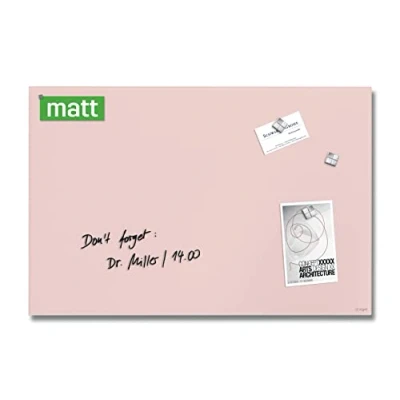Afbeelding van Sigel glasmagneetbord Artverum 60x40cm roze SI GL514